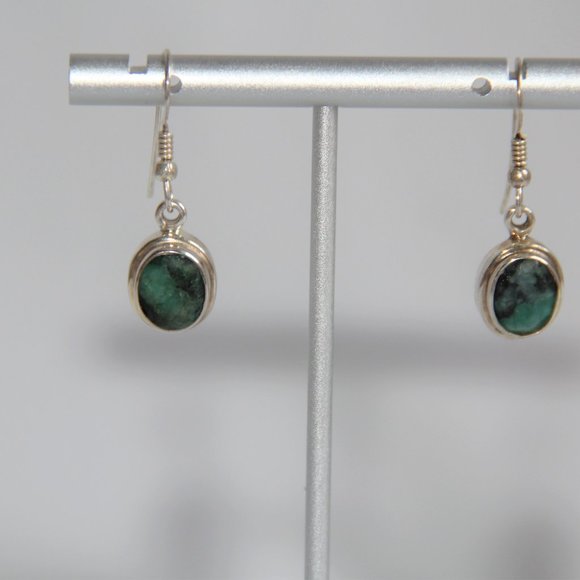 Sterling Silver Ruby Zoisite Dangle Earrings - Picture 3 of 12